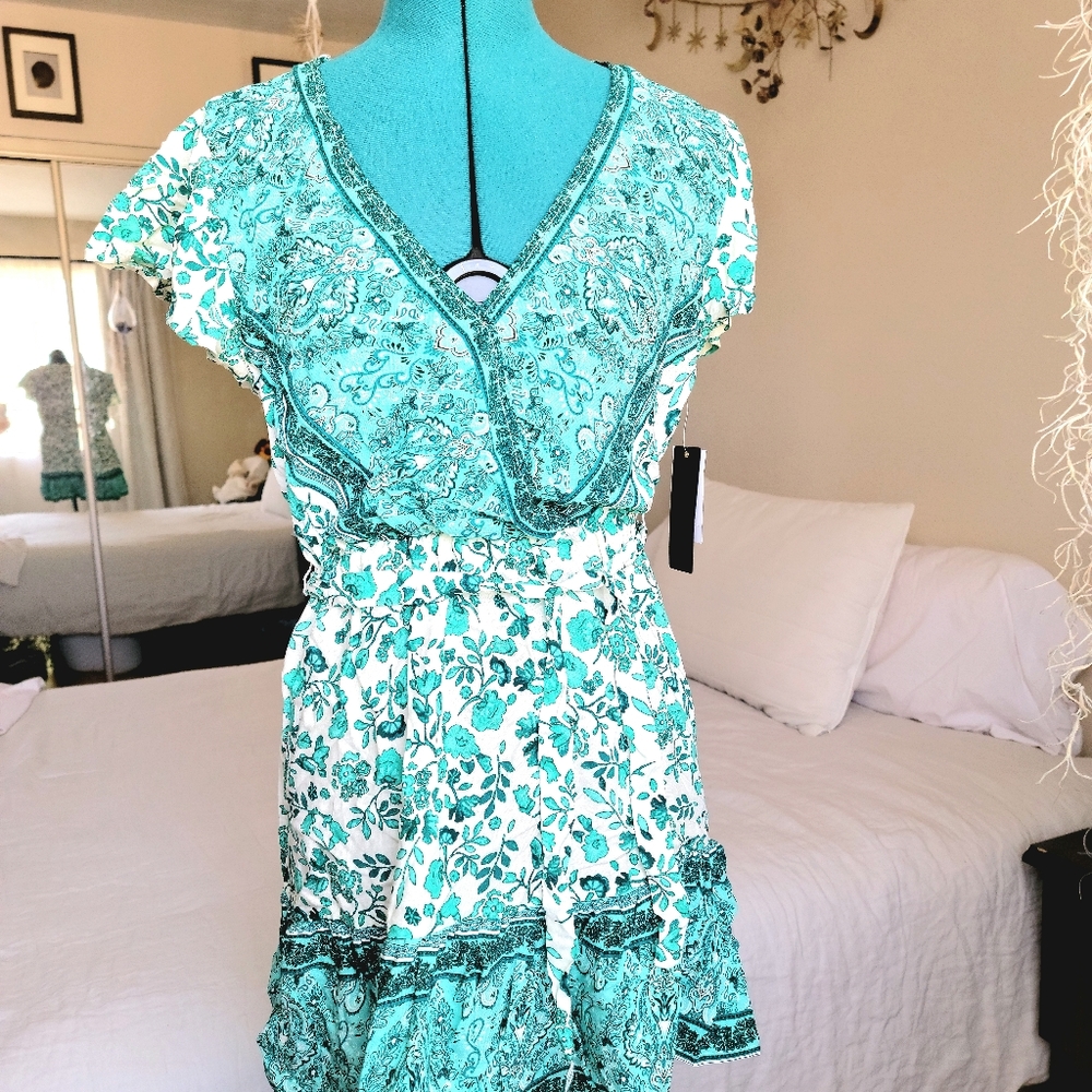 Mint and Ivory dress